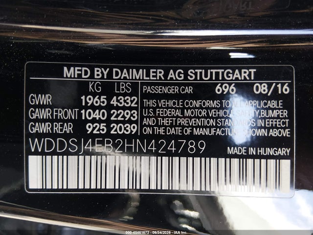 Mercedes-Benz CLA 250 2017 WDDSJ4EB2HN424789 Image 9