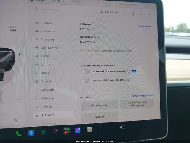 Aukcja sprzedaży 2023 Tesla Model 3 Long Range Dual Motor All-wheel Drive, vin: 5YJ3E1EB7PF669991, numer aukcji: 45461683