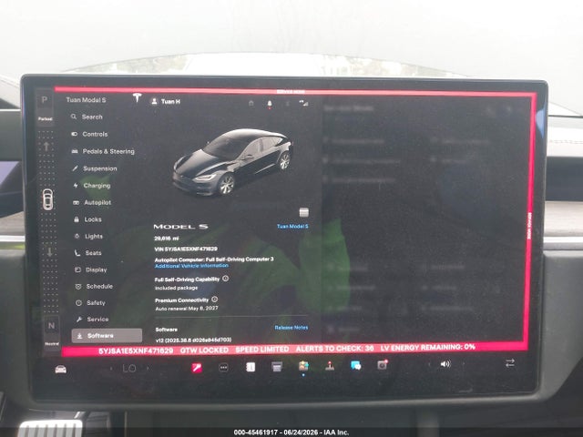 Продаж на аукціоні авто 2022 Tesla Model S Dual Motor All-wheel Drive, vin: 5YJSA1E5XNF471629, номер лоту: 45461917