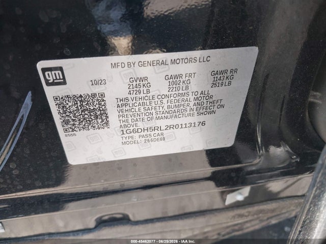 1G6DH5RL2R0113176 Cadillac Ct4-v V-series