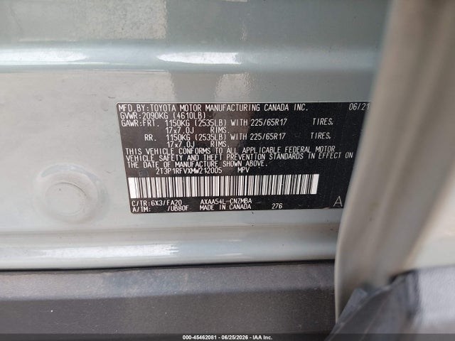 2T3P1RFVXMW212005 Toyota Rav4 Xle