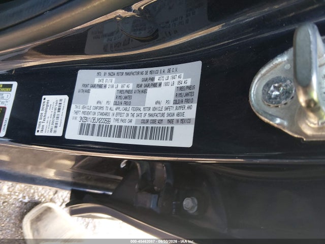 Продаж на аукціоні авто 2018 Mazda Mazda3 Touring, vin: 3MZBN1V36JM200699, номер лоту: 45462087