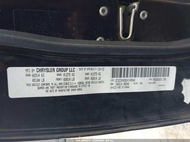 2C3CDXHG9EH149946 Dodge Charger Sxt