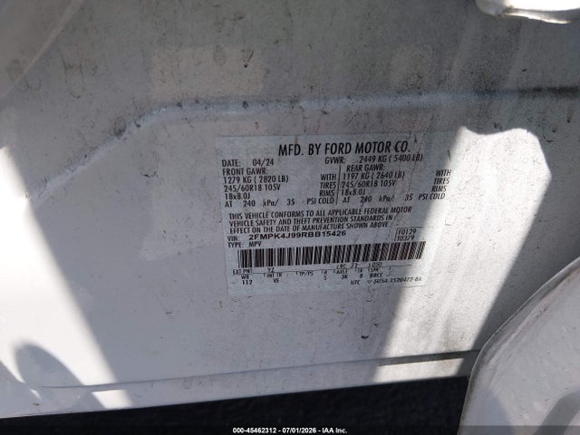 2FMPK4J99RBB15426 Ford EDGE SEL