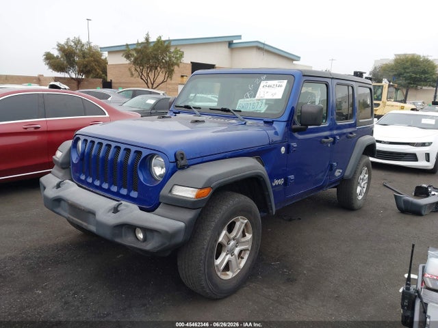 45462346 :رقم المزاد ، 1C4HJXDGXKW602663 vin ، 2019 Jeep Wrangler Unlimited Sport S 4x4 مزاد بيع