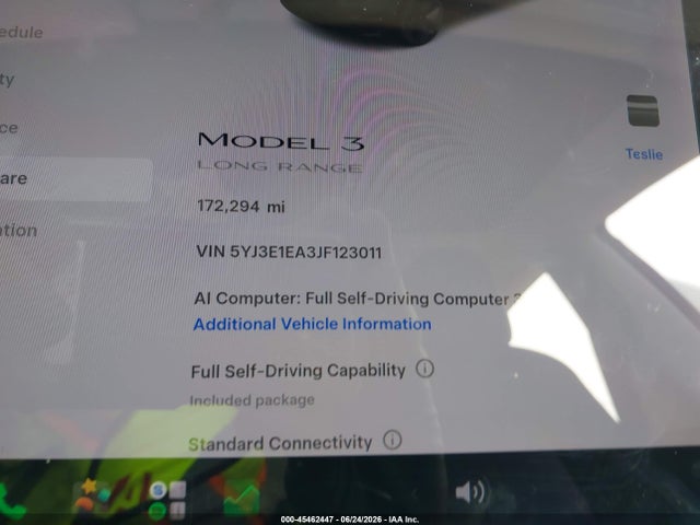 Tesla Model 3 Long Range/mid Range 2018 5YJ3E1EA3JF123011 Image 13