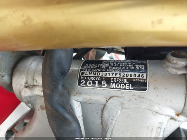 Honda Crf250 L 2015 MLHMD3817F5200046 Image 10