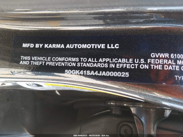 Karma Revero 2018 50GK41SA4JA000025 Image 9