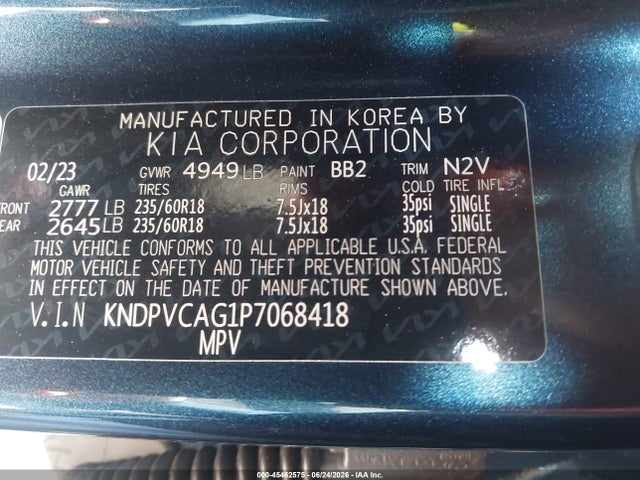 KNDPVCAG1P7068418 KIA Sportage Hybrid Ex