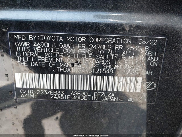 JTHDA1D24N5121848 Lexus IS 300