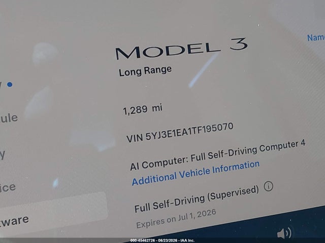 Продажа на аукционе авто 2026 Tesla Model 3 Premium Rear-wheel Drive/rear-wheel Drive, vin: 5YJ3E1EA1TF195070, номер лота: 45462726