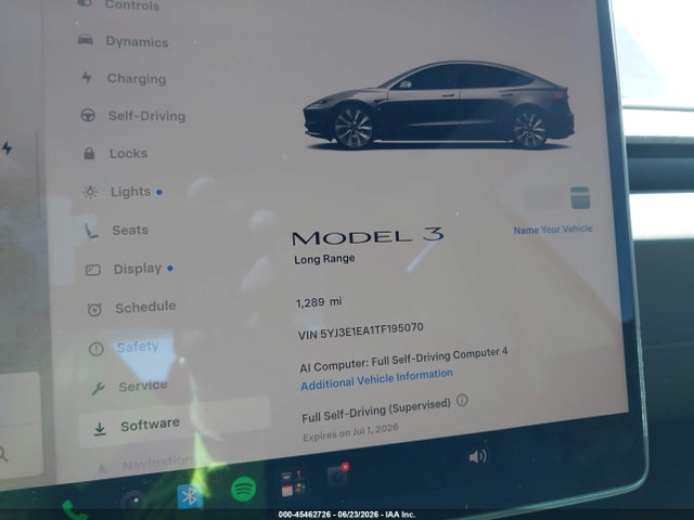 Продажа на аукционе авто 2026 Tesla Model 3 Premium Rear-wheel Drive/rear-wheel Drive, vin: 5YJ3E1EA1TF195070, номер лота: 45462726