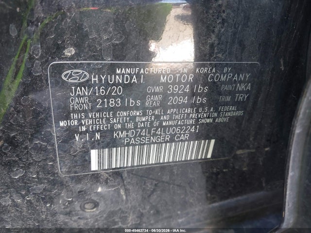 Hyundai ELANTRA SE 2020 KMHD74LF4LU062241 Image 9