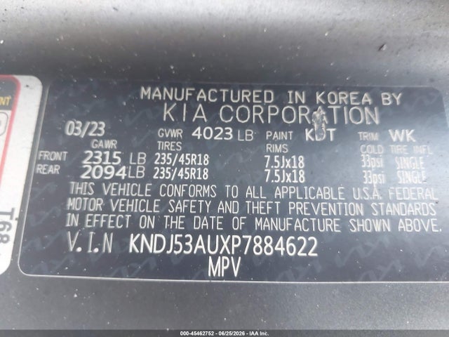 KNDJ53AUXP7884622 KIA Soul Gt-line