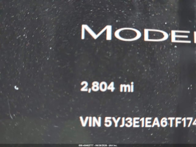 Aukcja sprzedaży 2026 Tesla Model 3 Premium Rear-wheel Drive/rear-wheel Drive, vin: 5YJ3E1EA6TF174358, numer aukcji: 45462777