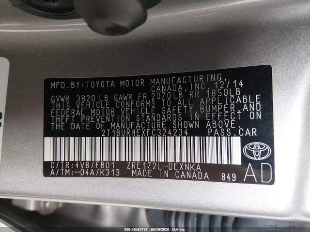 Toyota COROLLA LE 2015 2T1BURHEXFC324234 Image 9