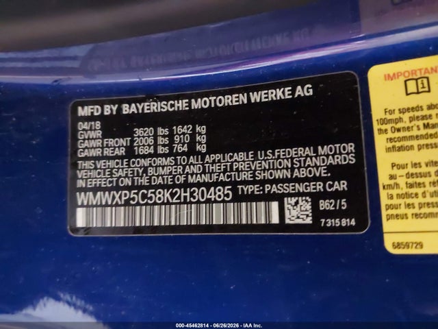 Продаж на аукціоні авто 2019 Mini Hardtop Cooper, vin: WMWXP5C58K2H30485, номер лоту: 45462814