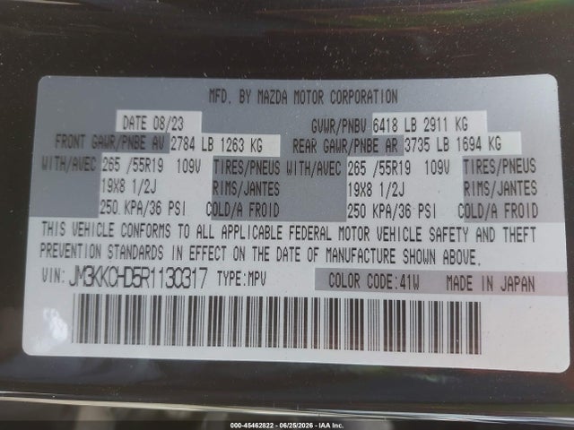JM3KKCHD5R1130317 Mazda Cx-90 3.3 Turbo Preferred Plus