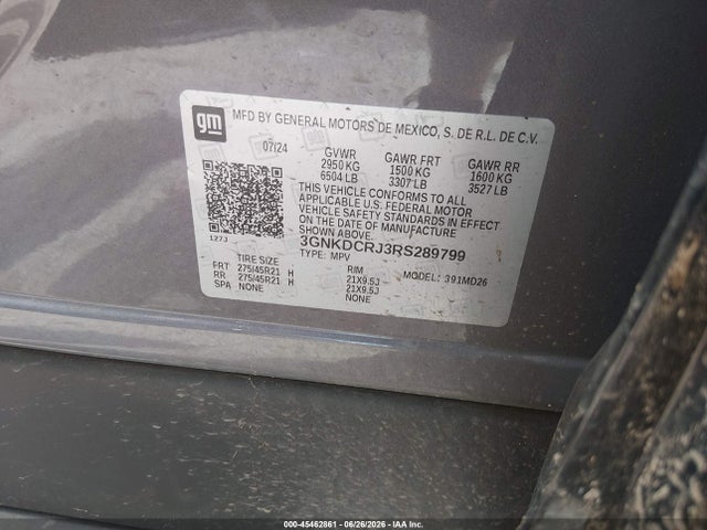 Aukcja sprzedaży 2024 Chevrolet Blazer Ev Eawd Rs, vin: 3GNKDCRJ3RS289799, numer aukcji: 45462861