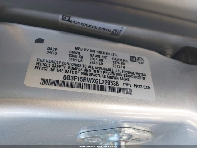 Chevrolet SS 2016 6G3F15RWXGL229535 Image 9