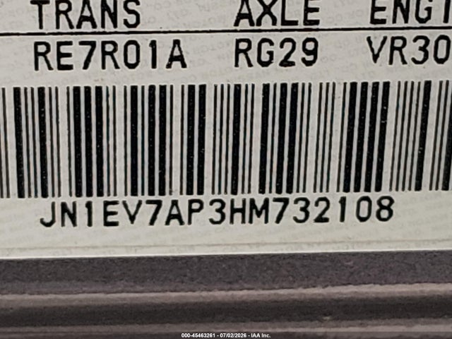 JN1EV7AP3HM732108 Infiniti Q50 3.0t Premium