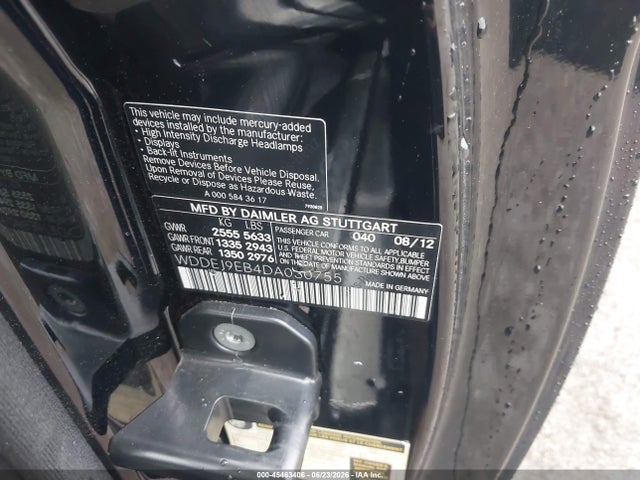Aukcja sprzedaży 2013 Mercedes-benz Cl 550 4matic, vin: WDDEJ9EB4DA030755, numer aukcji: 45463406