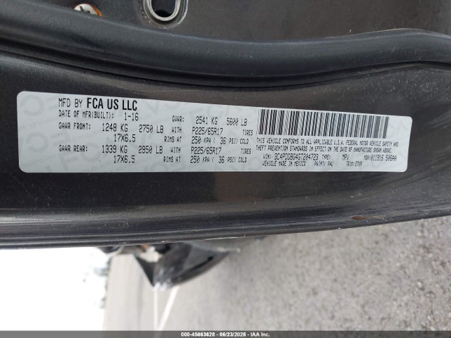 Dodge Journey Sxt 2016 3C4PDDBG4GT204723 Image 9