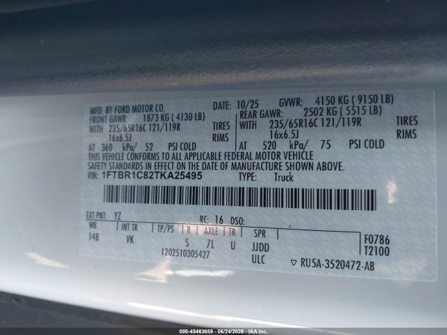 Ford Transit-250 2026 1FTBR1C82TKA25495 Image 9