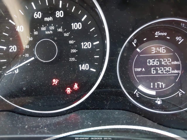 2019 Honda Hr-v Lx მანქანა იყიდება აუქციონზე, vin: 3CZRU5H37KG715406, აუქციონის ნომერი: 45463897