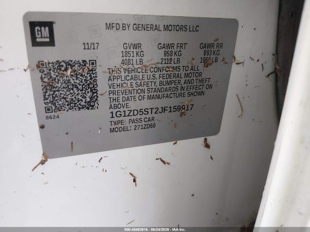 Chevrolet MALIBU LT 2018 1G1ZD5ST2JF159917 Image 9