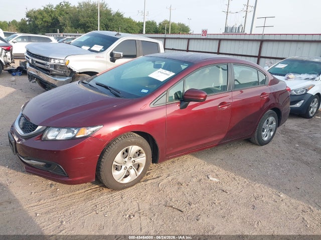 Honda Civic Lx 2014 2HGFB2F55EH504096 Image 2