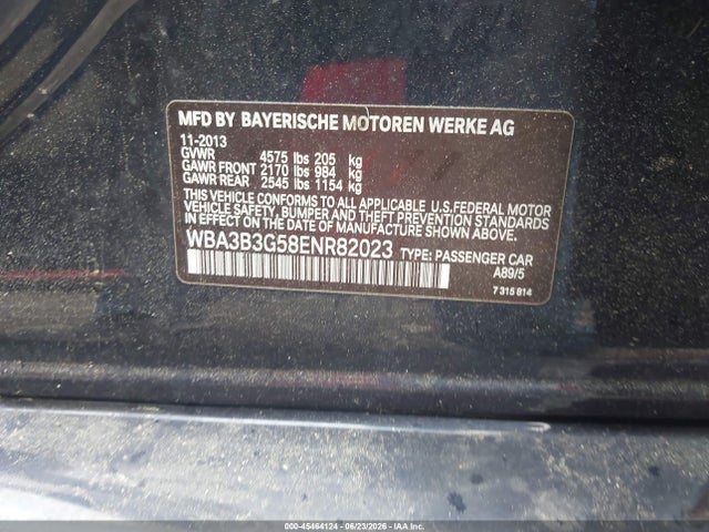 Продажа на аукционе авто 2014 Bmw 328i Xdrive, vin: WBA3B3G58ENR82023, номер лота: 45464124