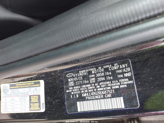 45464141 :رقم المزاد ، KMHLL4DG2RU687521 vin ، 2024 Hyundai Elantra Se مزاد بيع