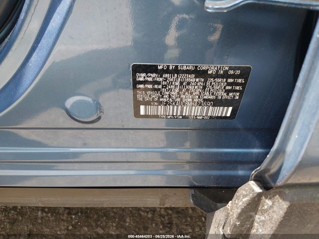 2021 Subaru Forester Limited მანქანა იყიდება აუქციონზე, vin: JF2SKAUC8MH423690, აუქციონის ნომერი: 45464203