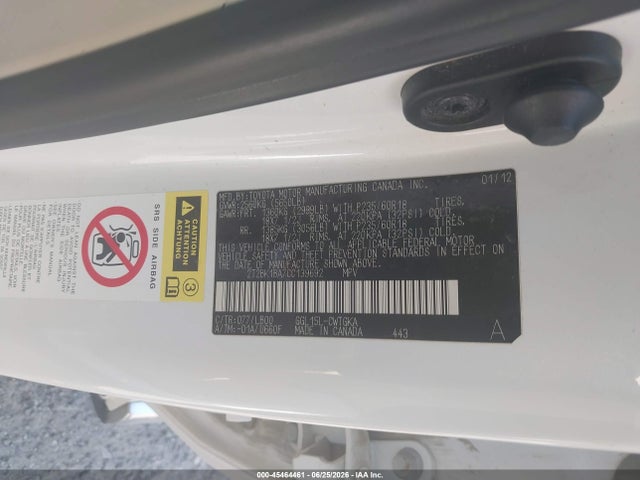 Продаж на аукціоні авто 2012 Lexus Rx 350, vin: 2T2BK1BA7CC139692, номер лоту: 45464461
