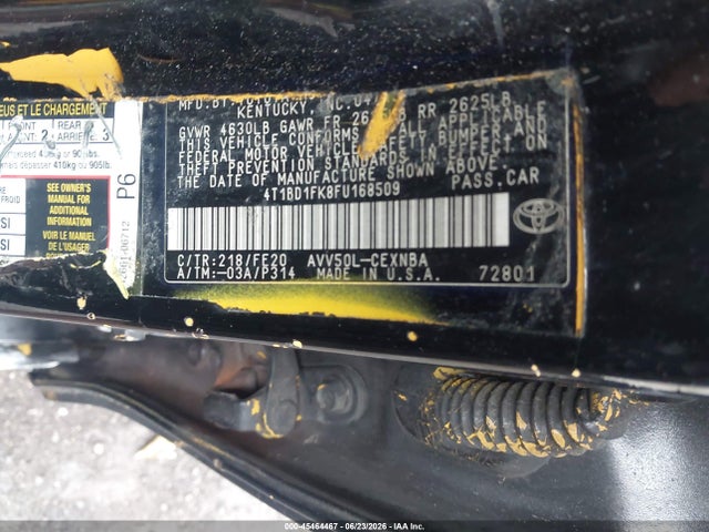 Aukcja sprzedaży 2015 Toyota Camry Hybrid Le, vin: 4T1BD1FK8FU168509, numer aukcji: 45464467