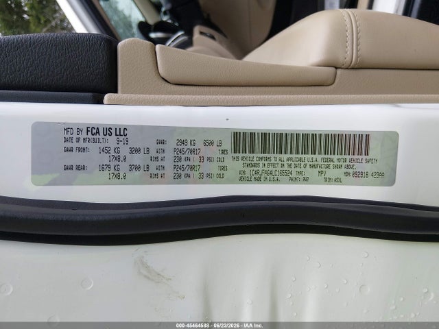 1C4RJFAG4LC165524 Jeep Grand Cherokee Laredo E 4x4