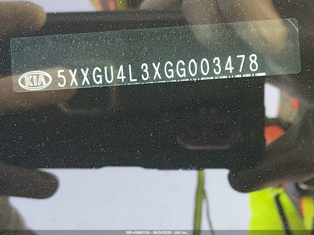 Продажа на аукционе авто 2016 Kia Optima Ex, vin: 5XXGU4L3XGG003478, номер лота: 45465134