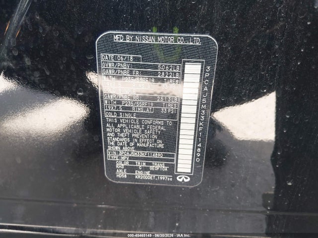 Продажа на аукционе авто 2019 Infiniti Qx50 Essential, vin: 3PCAJ5M33KF114890, номер лота: 45465149
