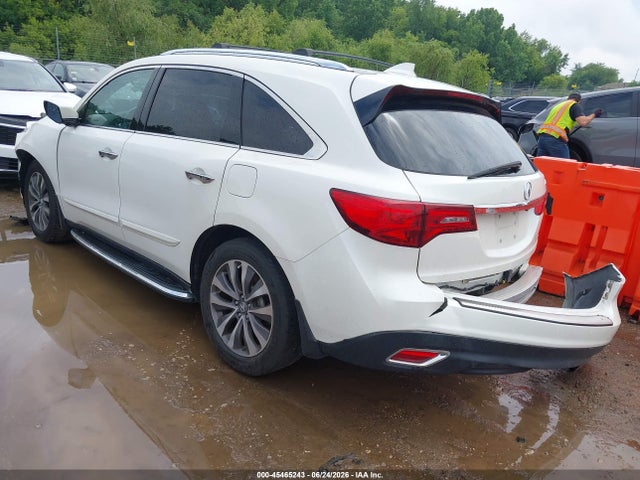 45465243 :رقم المزاد ، 5FRYD4H45GB053017 vin ، 2016 Acura Mdx Technology   Acurawatch Plus Packages/technology Package مزاد بيع