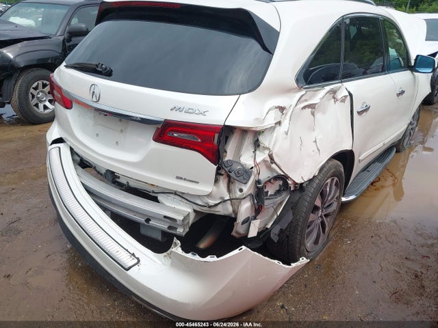 45465243 :رقم المزاد ، 5FRYD4H45GB053017 vin ، 2016 Acura Mdx Technology   Acurawatch Plus Packages/technology Package مزاد بيع