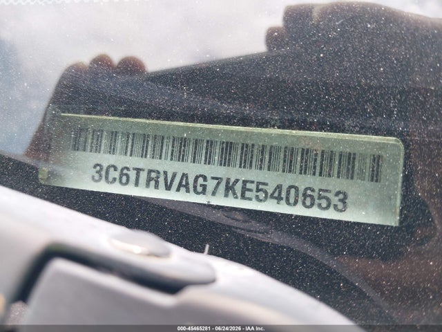 Продаж на аукціоні авто 2019 Ram Promaster 1500 Low Roof 136 Wb, vin: 3C6TRVAG7KE540653, номер лоту: 45465281
