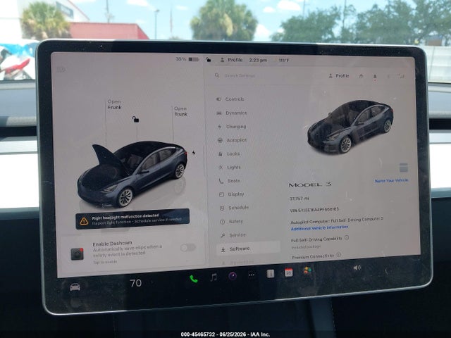 Tesla Model 3 Rear-wheel Drive 2023 5YJ3E1EA4PF666165 Image 19