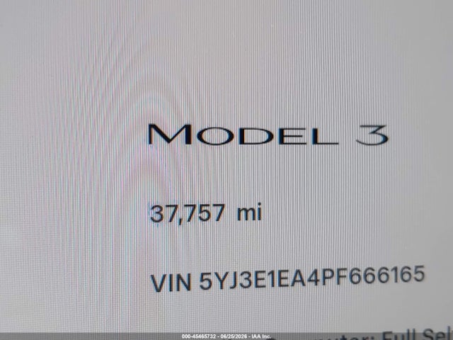 Tesla Model 3 Rear-wheel Drive 2023 5YJ3E1EA4PF666165 Image 7