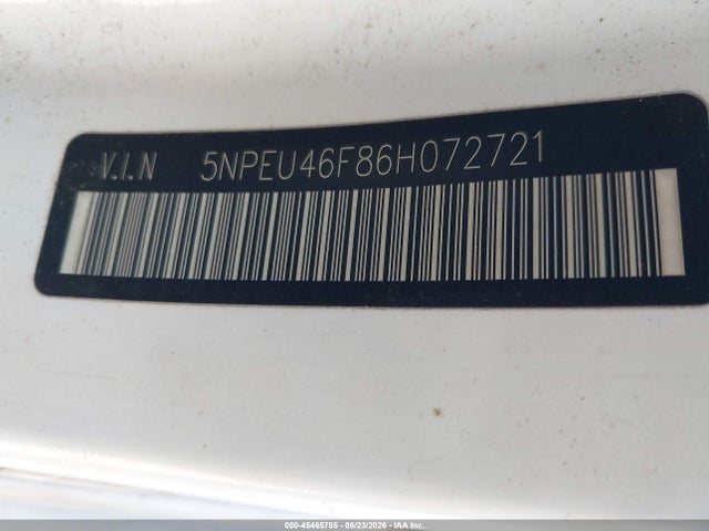 Продаж на аукціоні авто 2006 Hyundai Sonata Gls V6/lx V6, vin: 5NPEU46F86H072721, номер лоту: 45465785