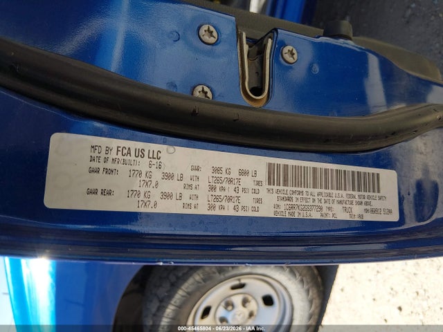 RAM 1500 Tradesman 2016 1C6RR7KG2GS377290 Image 9