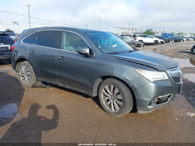 45466006 :رقم المزاد ، 5FRYD4H49FB006202 vin ، 2015 Acura Mdx Technology Package مزاد بيع