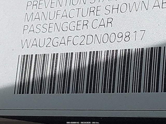 Продажа на аукционе авто 2013 Audi A7 3.0t Premium, vin: WAU2GAFC2DN009817, номер лота: 45466142