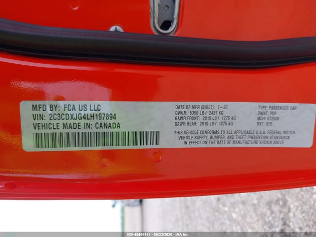 Dodge Charger Sxt Awd 2020 2C3CDXJG4LH197894 Image 9