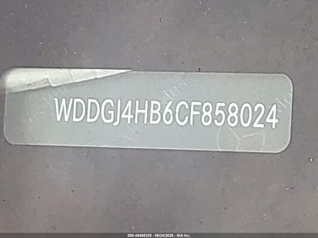 45466329 :رقم المزاد ، WDDGJ4HB6CF858024 vin ، 2012 Mercedes-benz C 250 مزاد بيع